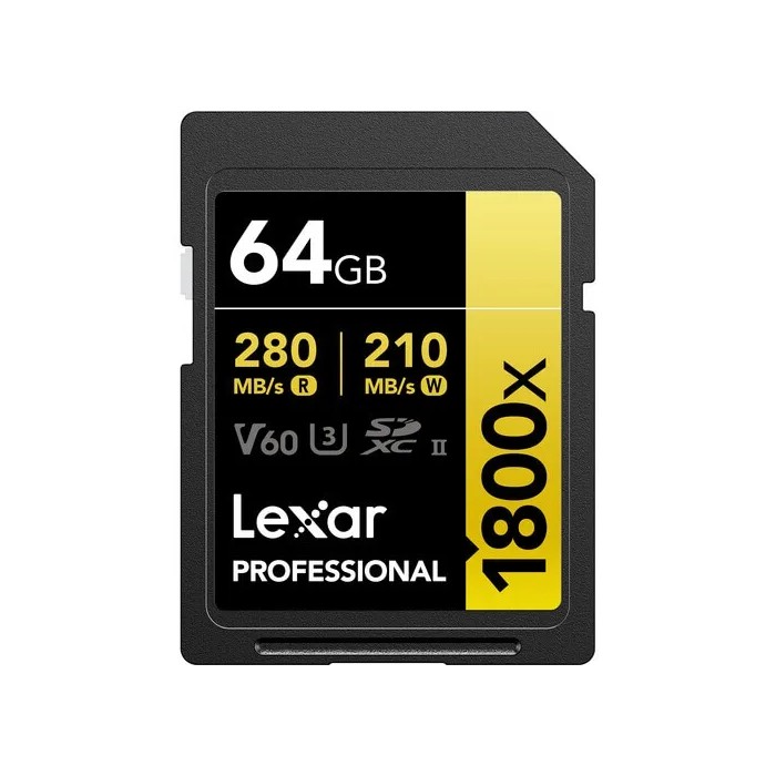 LEXAR SD 64GB V60 1800x UHS-II LEXAR SD 64GB V60 1800x UHS-II