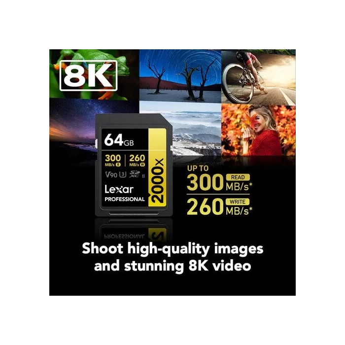 COMPRAR LEXAR SD 64GB V90 2000X UHS-II COMPRAR LEXAR SD 64GB V90 2000X UHS-II