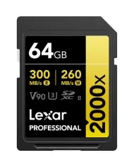 LEXAR SD 64GB V90 2000X UHS-II