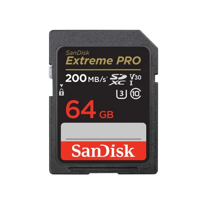 SANDISK EXTREME PRO SD 64GB UHS-I V30 SANDISK EXTREME PRO SD 64GB UHS-I V30