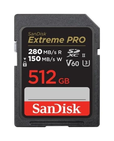 SANDISK SDXC EXTREME PRO 512GB V60 UHS-II 280 MB/S