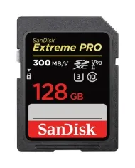 SANDISK SDXC EXTREME PRO 128GB V90 UHS-II 300MB/S