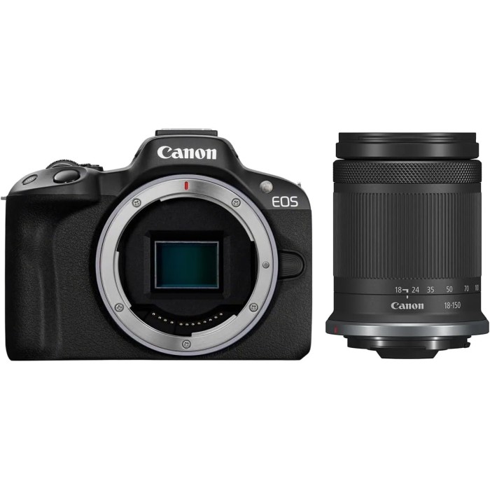 CANON EOS R50 + RF-S 18-150 F3.5-6.3 IS STM KIT BLACK CANON EOS R50 + RF-S 18-150 F3.5-6.3 IS STM KIT BLACK
