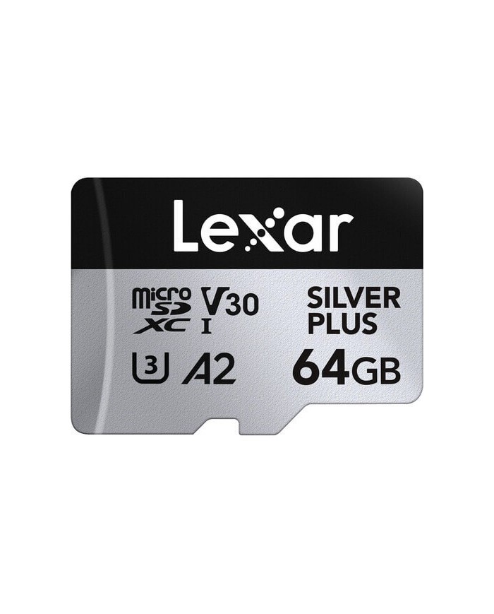 comprar LEXAR MICRO SDXC PROFESSIONAL SILVER PLUS 64GB V30 UHS-I CON ADAPTADOR