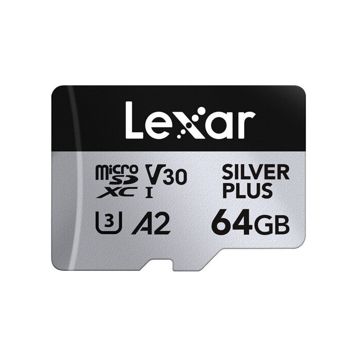 comprar LEXAR MICRO SDXC PROFESSIONAL SILVER PLUS 64GB V30 UHS-I CON ADAPTADOR comprar LEXAR MICRO SDXC PROFESSIONAL SILVER PLUS 64GB V30 UHS-I CON ADAPTADOR