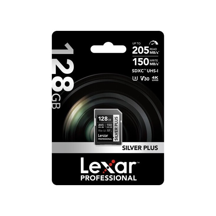 COMPRAR LEXAR SD SILVER PLUS 128GB V30 205mb/s UHS-I COMPRAR LEXAR SD SILVER PLUS 128GB V30 205mb/s UHS-I