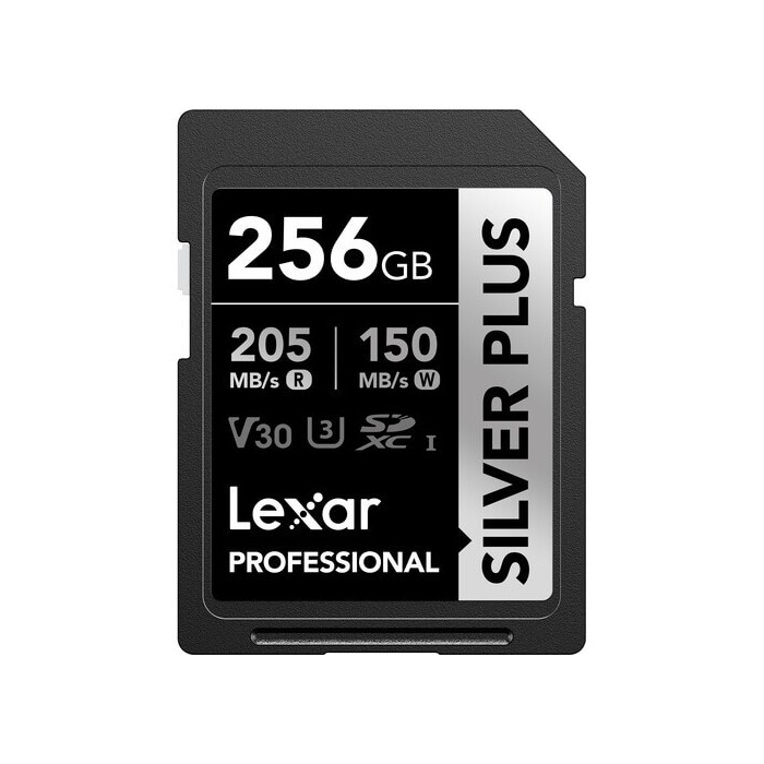 LEXAR SDXC 256GB V30 PROFESSIONAL SILVER PLUS 205mb/s UHS-I LEXAR SDXC 256GB V30 PROFESSIONAL SILVER PLUS 205mb/s UHS-I
