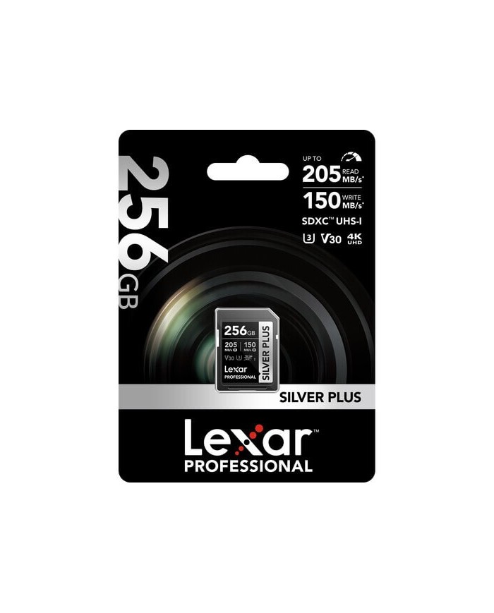COMPRAR LEXAR SDXC 256GB V30 PROFESSIONAL SILVER PLUS 205mb/s UHS-I