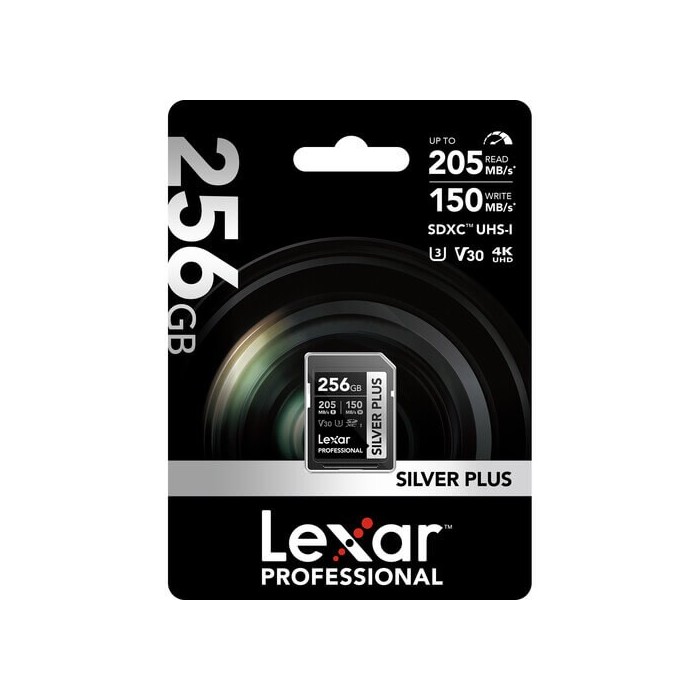 COMPRAR LEXAR SDXC 256GB V30 PROFESSIONAL SILVER PLUS 205mb/s UHS-I COMPRAR LEXAR SDXC 256GB V30 PROFESSIONAL SILVER PLUS 205mb/s UHS-I