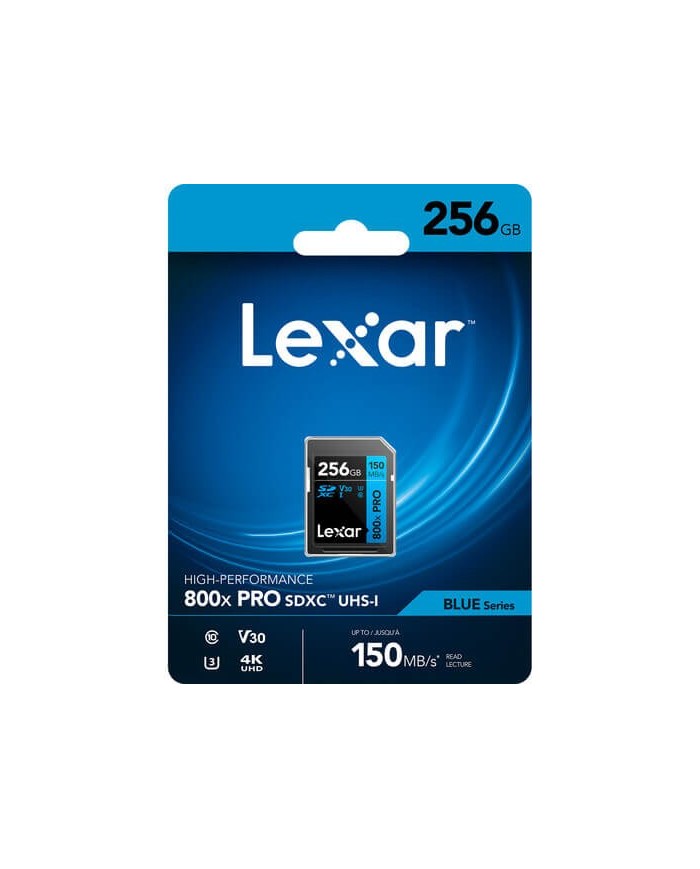 COMPRAR LEXAR SDXC 256GB V30 BLUE SERIES 120mb/s UHS-I