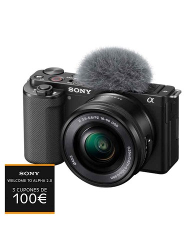 SONY ZV-E10 + 16-50mm f3.5-5.6 CÁMARA MIRRORLESS