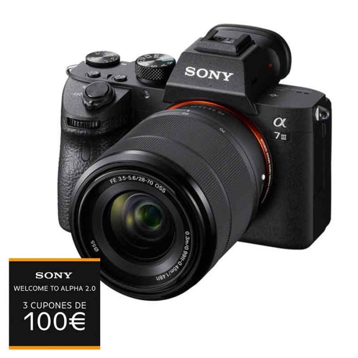 SONY A7 III + 28-70 f3.5-5.6 CÁMARA MIRRORLESS SONY A7 III + 28-70 f3.5-5.6 CÁMARA MIRRORLESS