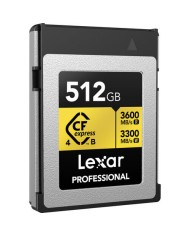 El MEJOR PRECIO LEXAR PROFESSIONAL CFEXPRESS 512GB GOLD SERIES 4.0 B TIPO TARJETA DE MEMORIA