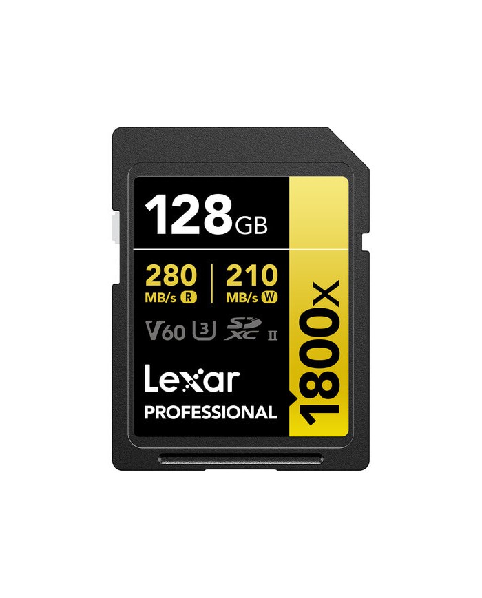 LEXAR 128GB PROFESSIONAL 1800x UHS-II SDXC TARJETA DE MEMORIA
