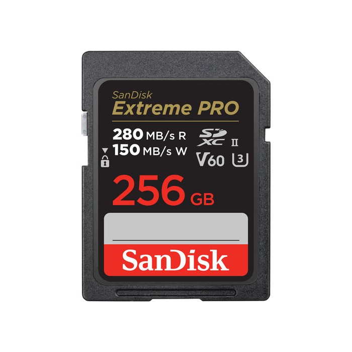 SANDISK 256GB EXTREME PRO V60 UHS-II SDXC TARJETA DE MEMORIA SANDISK 256GB EXTREME PRO V60 UHS-II SDXC TARJETA DE MEMORIA