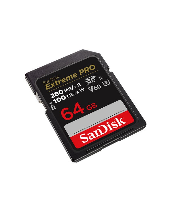 SANDISK 64GB EXTREME PRO V60 UHS-II SDXC TARJETA DE MEMORIA