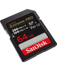 SANDISK 64GB EXTREME PRO V60 UHS-II SDXC TARJETA DE MEMORIA
