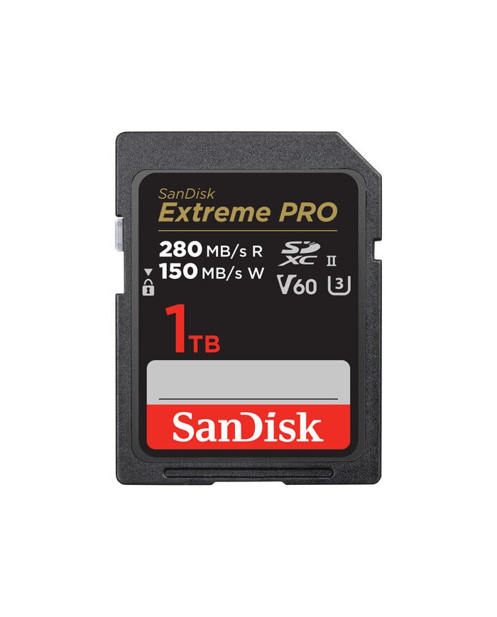SANDISK EXTREME PRO SDXC UHS-II 1 TB - 280 MB/s V60 SANDISK EXTREME PRO SDXC UHS-II 1 TB - 280 MB/s V60