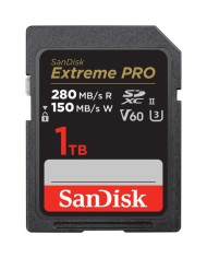 SANDISK EXTREME PRO SDXC UHS-II 1 TB - 280 MB/s V60 SANDISK EXTREME PRO SDXC UHS-II 1 TB - 280 MB/s V60