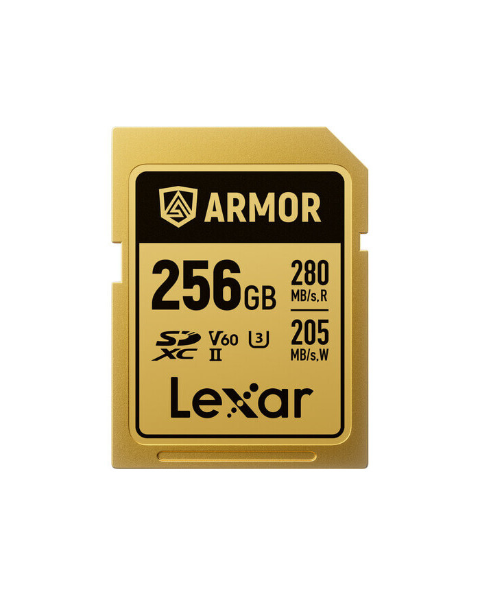 LEXAR ARMOR GOLD 256GB V60 UHS-II SDXC TARJETA DE MEMORIA