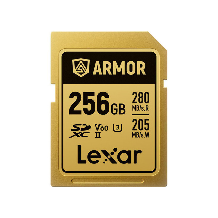 LEXAR ARMOR GOLD 256GB V60 UHS-II SDXC TARJETA DE MEMORIA LEXAR ARMOR GOLD 256GB V60 UHS-II SDXC TARJETA DE MEMORIA