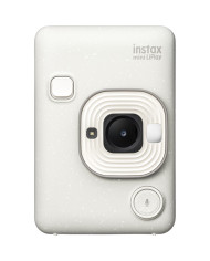 FUJIFILM INSTAX MINI LIPLAY HÍBRIDA CÁMARA INSTANTÁNEA (BLANCO BRUMOSO)