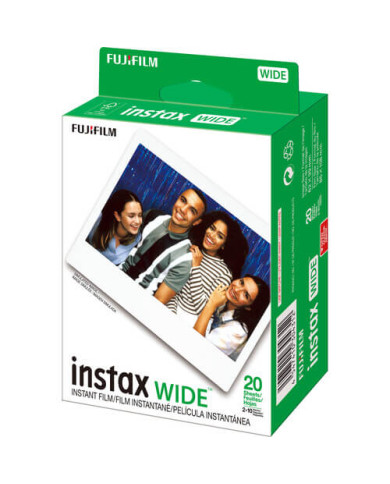 FUJIFILM INSTAX WIDE INSTANTÁNEA PELÍCULA (20 EXPOSICIONES)