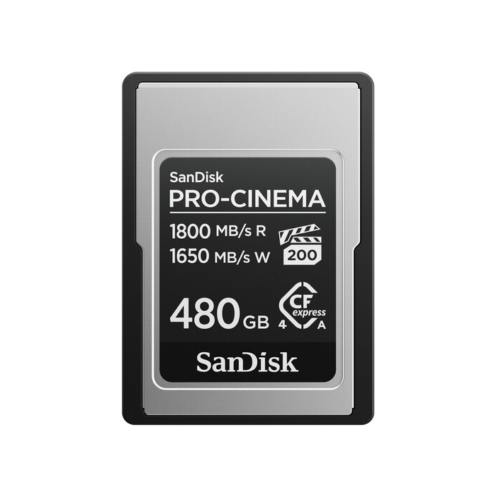 SANDISK PRO-CINE CFEXPRESS 480GB TIPO A TARJETA DE MEMORIA SANDISK PRO-CINE CFEXPRESS 480GB TIPO A TARJETA DE MEMORIA