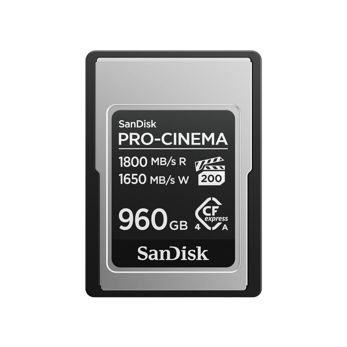 SANDISK PRO-CINE CFEXPRESS 960GB TIPO A TARJETA DE MEMORIA SANDISK PRO-CINE CFEXPRESS 960GB TIPO A TARJETA DE MEMORIA