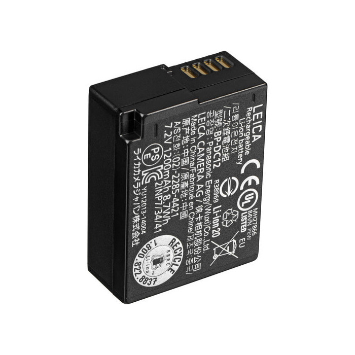 LEICA BP-DC 12 BATERÍA Q CL V-LUX (7.2V, 1200MAH) LEICA BP-DC 12 BATERÍA Q CL V-LUX (7.2V, 1200MAH)