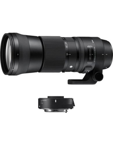 SIGMA 150-600MM F/5-6.3 DG OS HSM CONTEMPORARY + TELECONVERTIDOR TC-1401 1.4X CANON EF