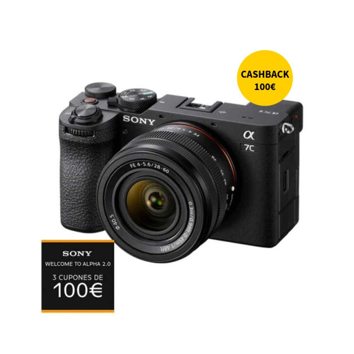 SONY a7C II + 28-60mm (NEGRO) CÁMARA MIRRORLESS SONY a7C II + 28-60mm (NEGRO) CÁMARA MIRRORLESS