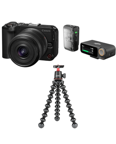 CANON EOS R50V + RF 14-30mm + DJI MIC 2 + JOBY GORILLAPOD 3K