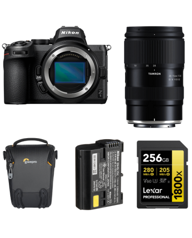 NIKON Z5 + TAMRON 28-75mm f2.8 + BATERÍA + LOWEPRO TLZ30 III + LEXAR GOLD 256GB