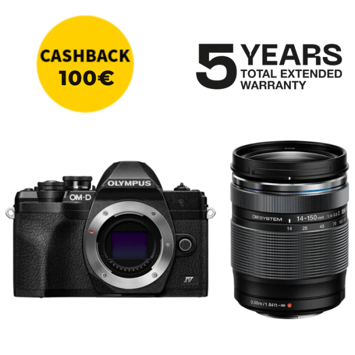 OLYMPUS E-M10 MARK IV + 14-150MM NEGRA