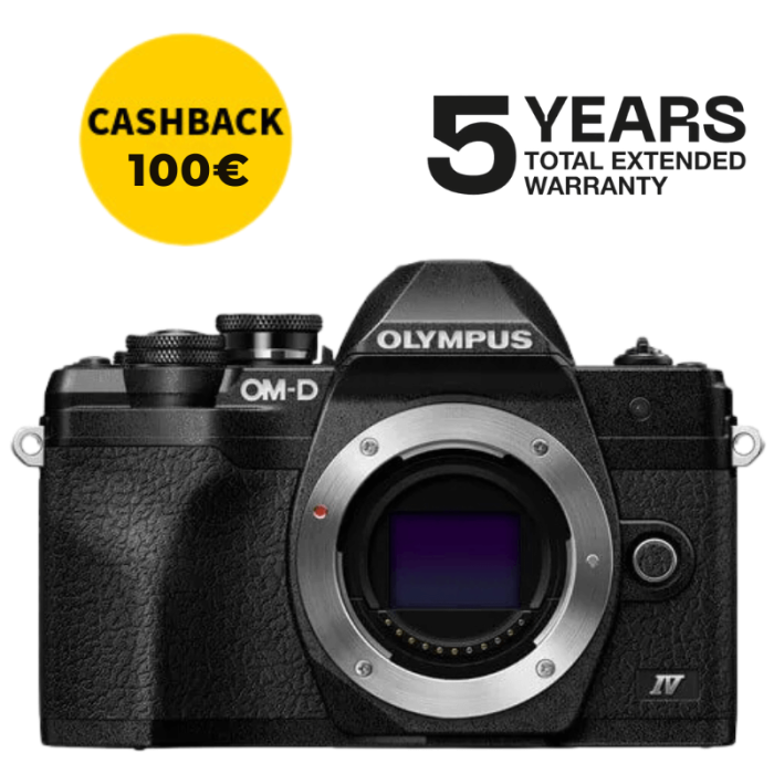 Olympus E-M10 Mark IV Cuerpo Negro | FotoCineColor