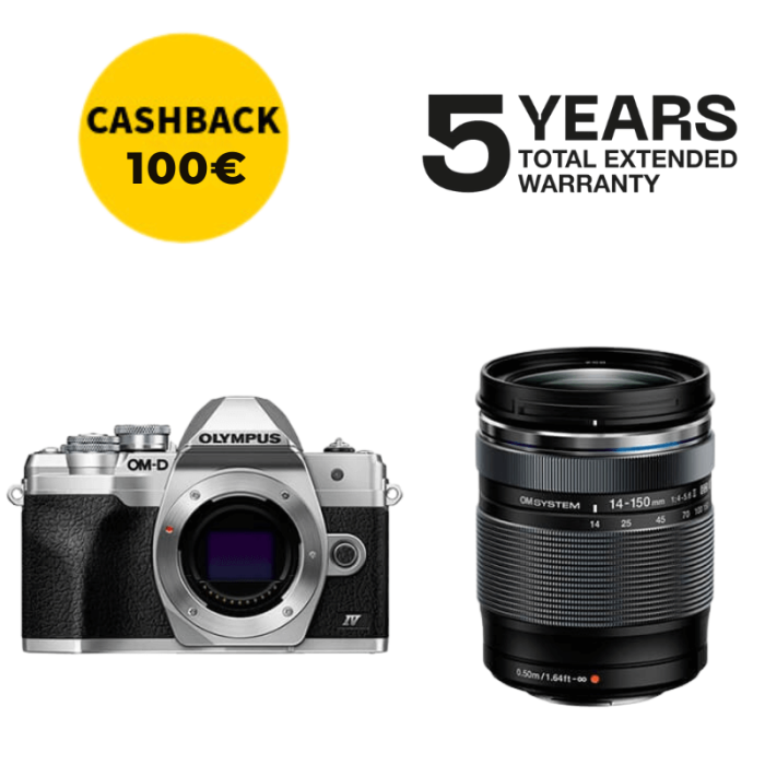 OLYMPUS E-M10 MARKIV + 14-150MM PLATA