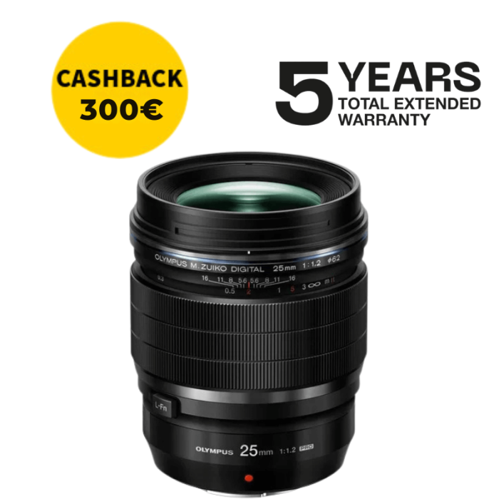 OLYMPUS ZUIKO 25mm f1.2 PRO