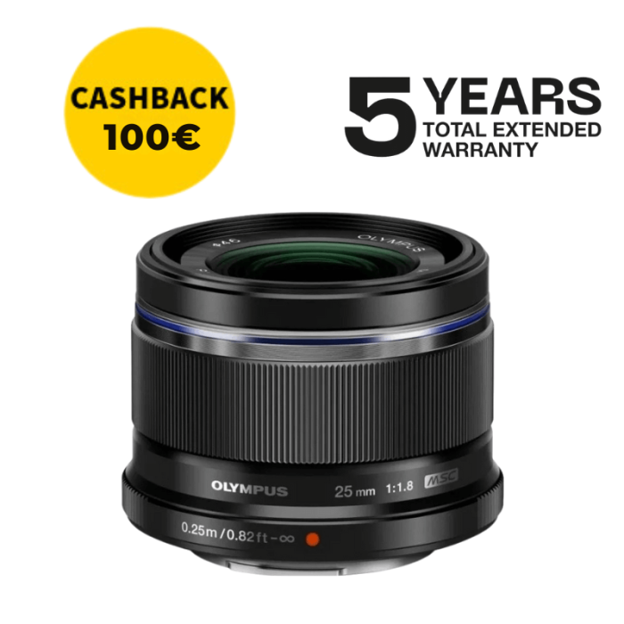 OLYMPUS ZUIKO ED 25mm f1.8 NEGRO