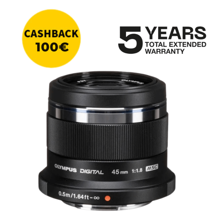 OLYMPUS ZUIKO ED 45mm f1.8 NEGRO