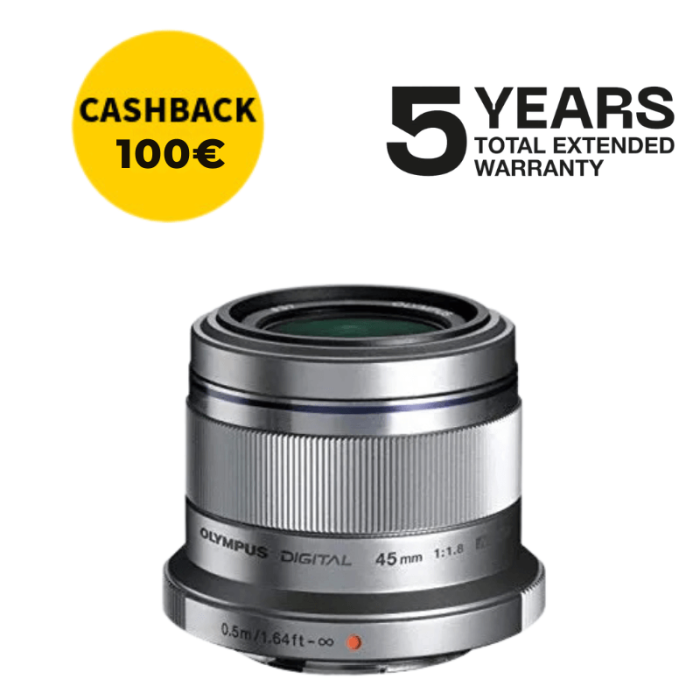 OLYMPUS ZUIKO ED 45mm f1.8 PLATA