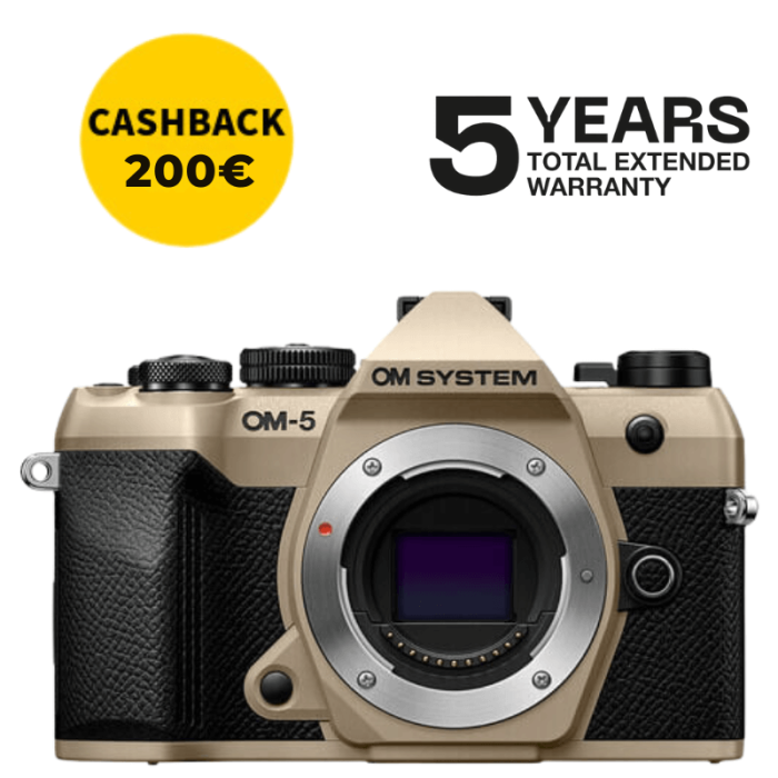 OM SYSTEM OM-5 MARK II CÁMARA MIRRORLESS (ARENA BEIGE)