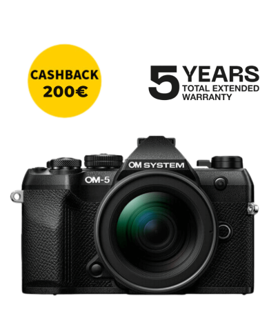 OM SYSTEM OM-5 MARK II CÁMARA MIRRORLESS CON 12-45 MM F/4 (NEGRA)