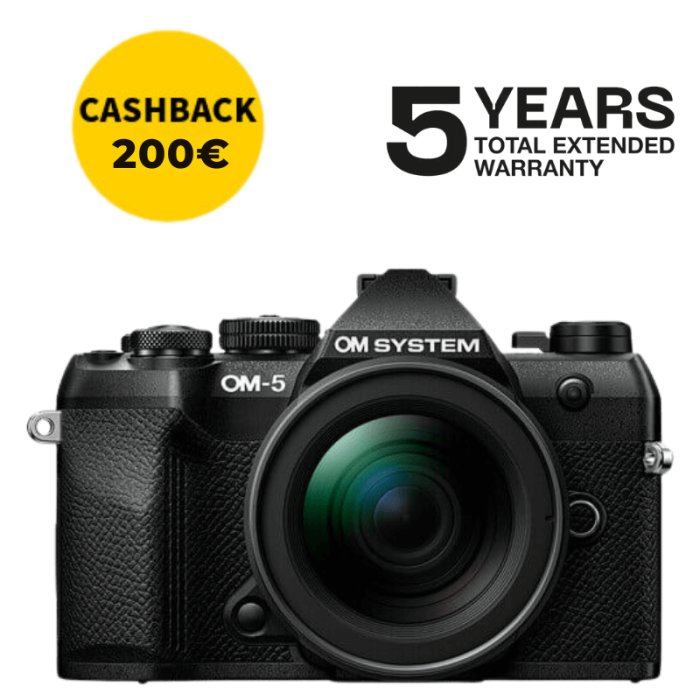 OM SYSTEM OM-5 MARK II CÁMARA MIRRORLESS CON 12-45 MM F/4 (NEGRA)