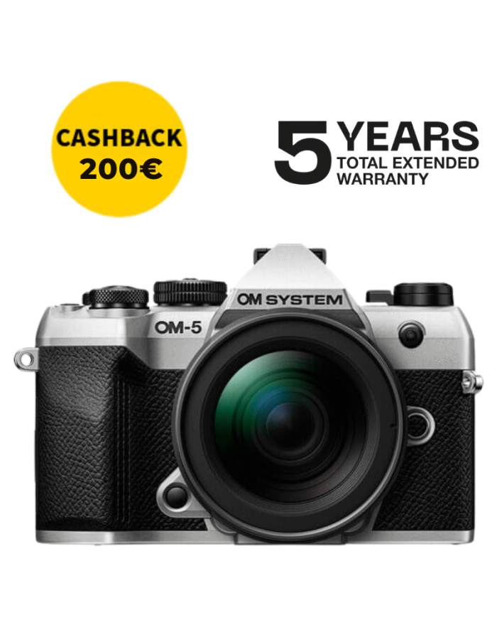 OM SYSTEM OM-5 MARK II CÁMARA MIRRORLESS CON 12-45 MM F/4 (PLATA)