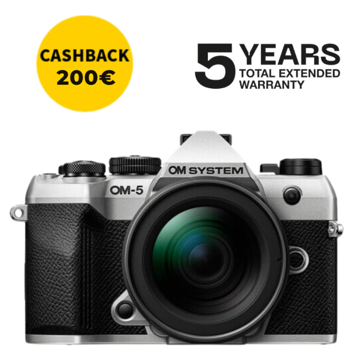 OM SYSTEM OM-5 MARK II CÁMARA MIRRORLESS CON 12-45 MM F/4 (PLATA)