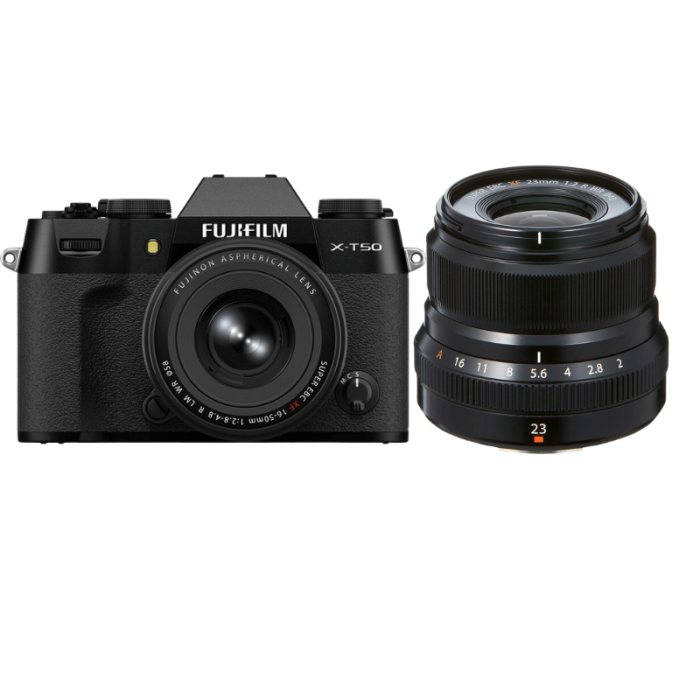 FUJIFILM X-T50 + 16-50 KIT + XF 23mm f2 (NEGRO)