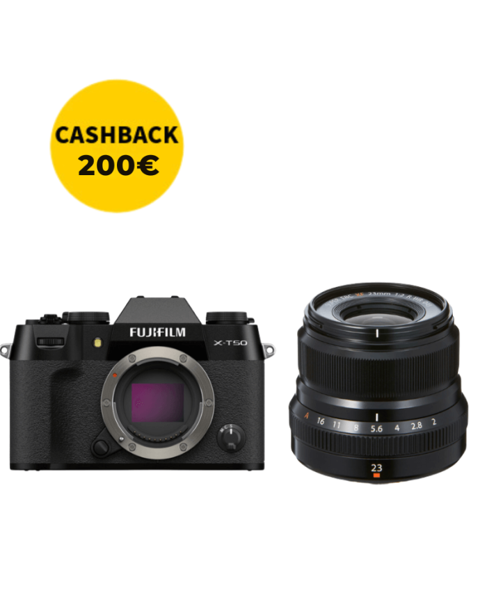 FUJIFILM X-T50 + XF 23mm f2 (NEGRO)