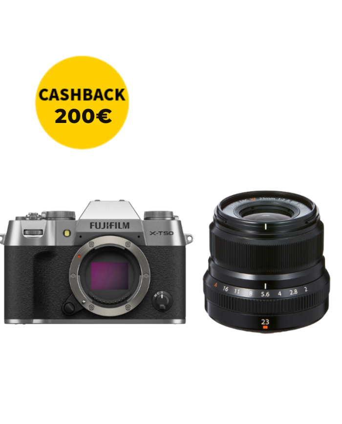 FUJIFILM X-T50 + XF 23mm f2 (PLATA)