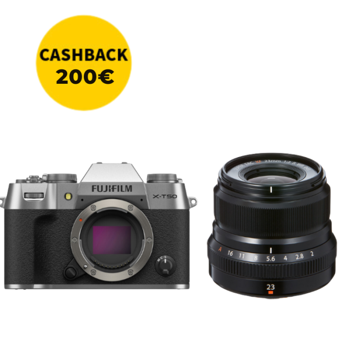 FUJIFILM X-T50 + XF 23mm f2 (PLATA)